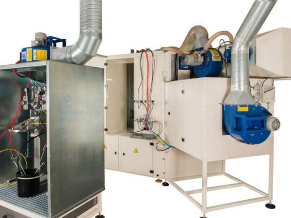 Machine de peinture par pulvérisation robotisée Atex OF2393 - vue arrière